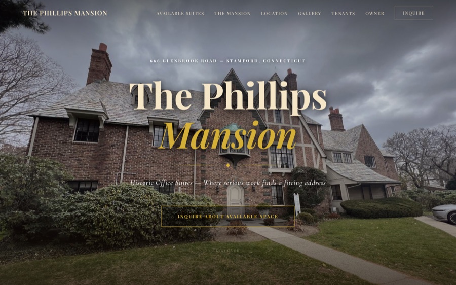 The Phillips Mansion — historic office suites in Stamford, CT